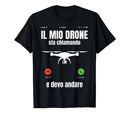 Pilota Drone Divertente Quadricottero Uomo Donna Maglietta