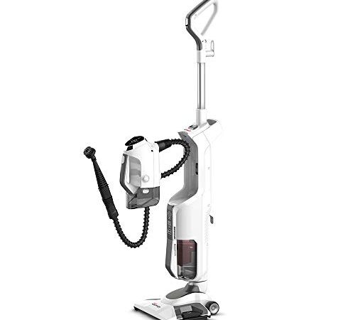 Polti Vaporetto 3 Clean, aspirapolvere lavapavimenti a vapore con pulitore portatile, 3 prodotti in 1, versatile e pratico da usare, 12 accessori in dotazione, per tutte le superfici