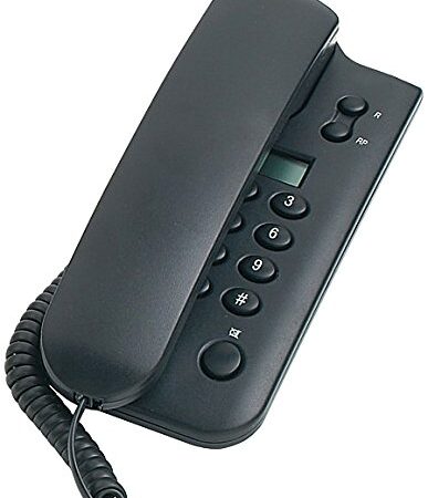 SAIET Telefono Fisso, Display, Grigio