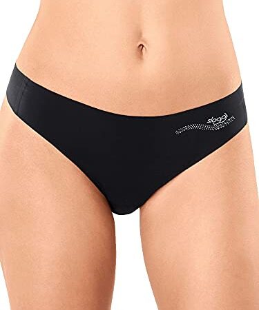 sloggi ZERO Feel String 2P EX, Slip, Donna, Marrone (Cognac), S