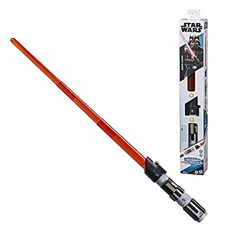 Star Wars Lightsaber Forge, Spada Laser Giocattolo di Dart Fener, allungabile ed Elettronica