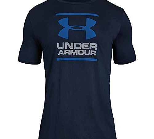 Under Armour UA GL Foundation Short Sleeve Tee, Maglietta a maniche corte Uomo, Blu (Academy / Steel / Royal) , XL
