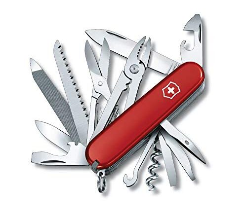 Victorinox Handyman, coltellino svizzero (24 funzioni, lama, grande, apriscatole, cavatappi, forbici) rosso