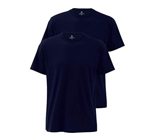 Wika Sen Basic T-Shirts con Scollo Rotondo Uomo, Pacco da 2
