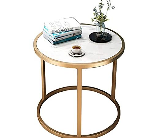YANJ Tables Basses Table Basse Ronde ， Table d' appoint Table Basse pour Salon/Chambre ，Petite Table de Chevet ，Tables de Chevet ，Elégante ，Simple Dans la Villa Appartement Loft