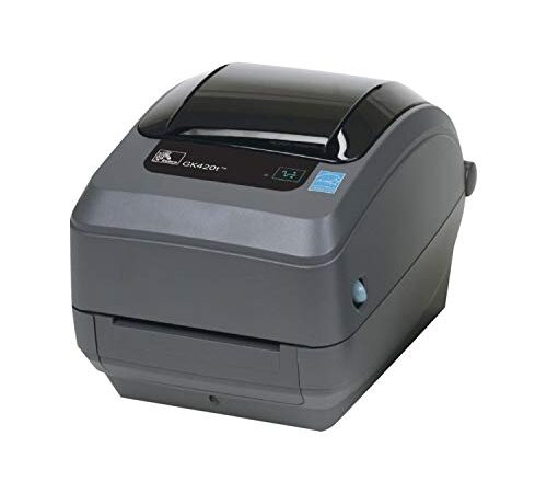 Zebra GK420T Stampante per etichette, Trasferimento termico 203 x 203 dpi, Larghezza etichetta (max.): 110 mm, USB, RS-232