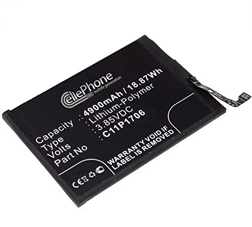 cellePhone Batteria Li-Polymer Compatibile con ASUS ZenFone Max PRO M1 M2 (sostituita C11P1706)