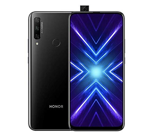 Honor 9X Smartphone, 4 GB RAM, Memoria 128 GB, Display 6.59" Full HD+, Tripla Fotocamera Posteriore 48+8+2 MP, Fotocamera Anteriore 16 Mp a Comparsa Automatica, Nero [Italia]