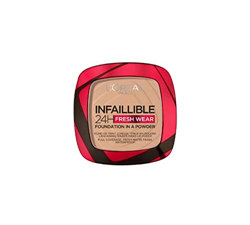 L'Oréal Paris Fondotinta In Polvere Infaillible 24h, Ultra-Coprente e Opacizzante a Lunga Tenuta, Formula Traspirante, Tonalità: 120 Vanilla