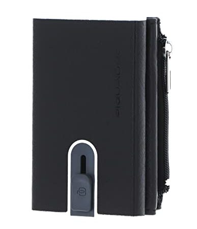 Portafoglio Piquadro Black Square Compact Wallet Portafoglio Nero Uomo 10x6x2,5 cmro