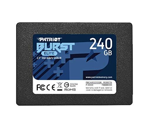 SSD Unità a Stato Solido SATA 3 2.5" Interno Patriot Memory 240GB BURST ELITE 6 Gbps