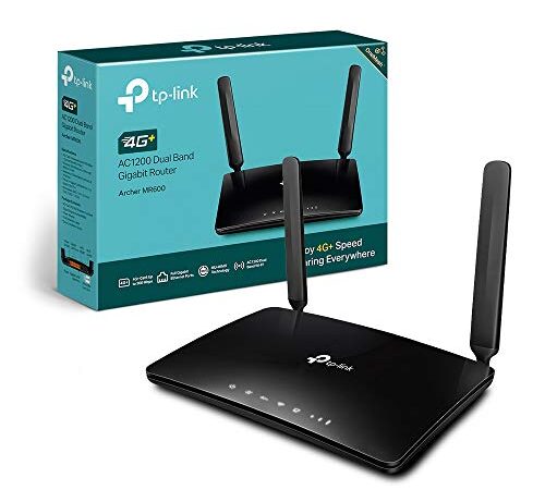 TP-Link Archer MR600 Router 4G+ Cat6 300Mbps, Wi-Fi AC1200 Dual Band, MicroSIM, Porta LAN/WAN Gigabit, Senza configurazione, Tecnologia TP-Link OneMesh
