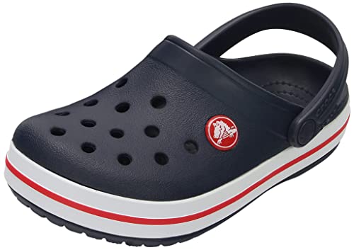 Crocs Crocband Clog K, Zoccoli Unisex - Bambini e ragazzi, Navy Red, 37/38 EU