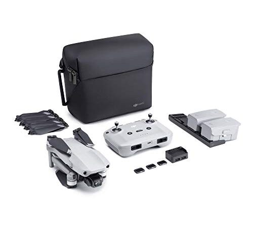 DJI Mavic Air 2 Fly More Combo - Drone con videocamera 4K in Ultra HD, foto da 48 megapixel, sensore CMOS da 1/2 ", tempo di volo 34 minuti, ActiveTrack 3.0, giunto cardanico a 3 assi - grigio
