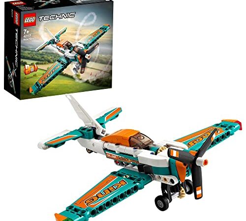 LEGO 42117 Technic Aereo da Competizione, Set 2 in 1, Modellini da Costruire di Aeroplano Giocattolo e Jet Acrobatico, Giochi per Bambini, Idea Regalo