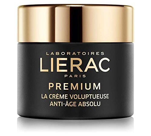 Lierac Premium la Crème Voluptueuse Crema Viso Anti Età con Acido Ialuronico, per Pelle Secca, Formato da 50 ml