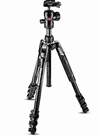 Manfrotto Befree Advanced con Chiusura a Leva, Kit Treppiede da Viaggio con Testa a Sfera, Portatile e Compatto, Treppiede in Alluminio per Fotocamere DSLR Reflex, Mirrorless, Accessori Fotografia