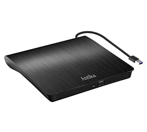 Masterizzatore DVD CD Externo Unità DVD Esterna USB 3.0 DVD-R CD-RW Lettore CD DVD External per Laptop,Desktop,Macbook Air/Pro/OS/XP/Win10/Win7/Win8