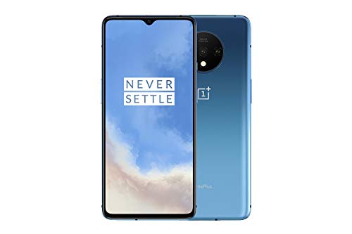 OnePlus 7T Smartphone, 8 GB RAM 128 GB, 6.55” / 16,6 cm, Display AMOLED 90Hz, Blu (Glacier Blue)