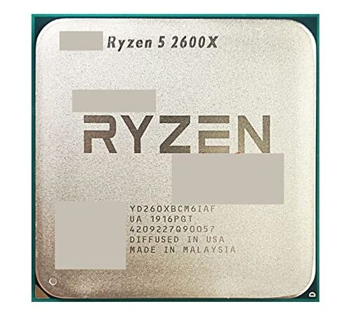 processore Ryzen 5 2600X R5 2600X 3,6 GHz Processore CPU a sei core a dodici thread YD260XBCM6IAF Presa AM4 Corri velocemente per aiutarti a far funzionare il