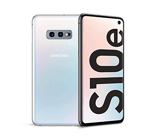 Samsung Galaxy S10e Smartphone, Display 5.8" Dynamic AMOLED, 128 GB Espandibili, RAM 6 GB, Batteria 3100 mAh, 4G, Android 9 Pie, Bianco/Blu