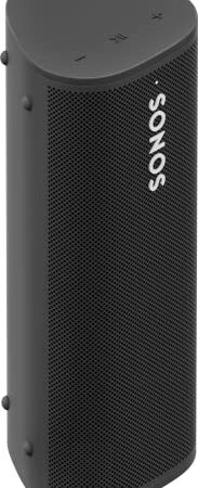 Sonos ROAM SL Speaker Wifi e Bluetooth - Altoparlante Compatto e Compatibile con AirPlay2 - Uso Interno ed Esterno - Fino a 10 Ore di Durata della Batteria - Nero