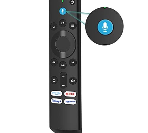 Telecomando Vocale Alexa (3a generazione), Leelbox L5B83H Telecomando Universale per Fire TV Stick/Fire TV Stick Lite/Fire TV Cub/Fire TV Stick 4K con Pulsanti di Controllo TV (escluso Fire TV Stick)