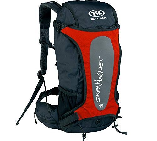 TSL Zaino porta ciaspole, Snowalker 15 L rosso, Taglia unica