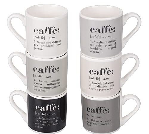 VDE Villa d'Este Home Tivoli 1996 Set 6 tazzine caffè 90 ml in new bone China, Victionary, 5911907