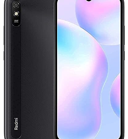 Xiaomi Redmi 9A Smartphone 2Gb Ram 32Gb Rom Telefono Cellulare, Schermo 6.53” Hd+ Mtk Helio G25 Processore Octa Core, Doppia Sim+Micro-Sd, Granite Gray