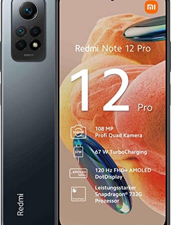 Xiaomi Redmi Note 12 Pro 4G Grigio Grafite 8GB RAM 256GB ROM [Versión Global]