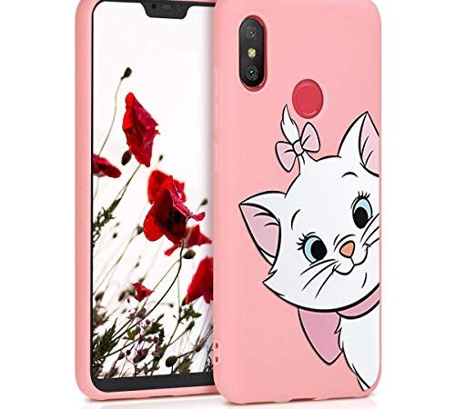 ZhuoFan Cover per Xiaomi Redmi 6 Pro/Mi A2 Lite, Custodia Cover Silicone Rosa con Disegni Ultra Slim TPU Antiurto 3d Cartoon Bumper Case Protettiva per Xiaomi Redmi 6 Pro/Mi A2 Lite, Gatto