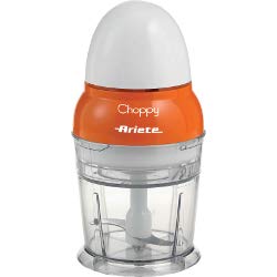 Ariete 1836 Choppy, Tritatutto, 160 W, Capacità 250 Ml, Lame in Acciaio Inox, Funzione Pulse, Arancione, 10.5 x 10.5 x 20 cm