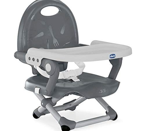 Chicco Pocket Snack Rialzo Sedia Per Bambini 6 Mesi, 3 Anni (15 Kg), Grigio, ‎36 X 33 X 35 Cm, 2 Kg, ‎36 x 33 x 35 cm, 2 Kg