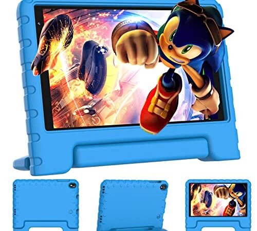 FACETEL Tablet Bambini 8 Pollici Android 11 Tablet, Tablet Per Bambini con Quad Core, Istruzione Giochi Software Bambini Preinstallato(iWAWA), Controllo Parentale, 2GB+32GB TF 128GB - Blu