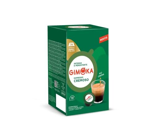 Gimoka - 144 Capsule Compatibili Lavazza A Modo Mio, Gusto Cremoso - Made in Italy