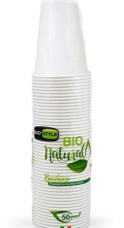 giostyle 50 bicchieri 200 cc Bioplastica