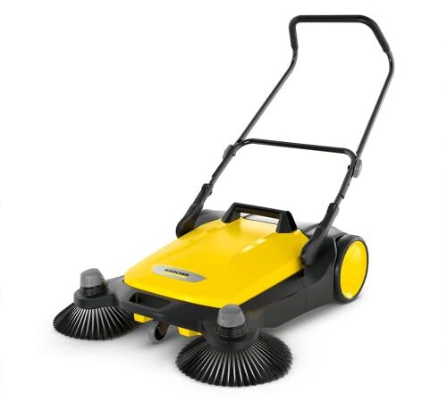 Kärcher S 6 Twin Spazzatrice - Resa per superficie 3000mq/h, Vano di raccolta 38l, Ampiezza di Lavoro 670mm - Due spazzole