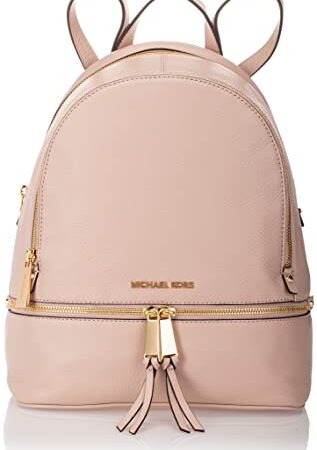 Michael Kors Rhea Zip, Borsa a Zainetto Donna, Rosa (Soft Pink), 25.4x29.9x11.4 cm (W x H x L)
