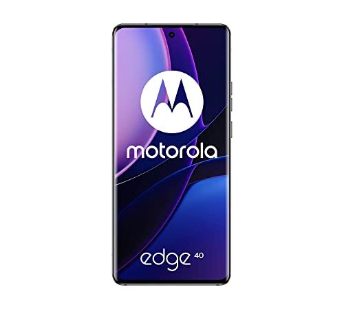 Motorola edge 40 (Display curvo OLED 6.55” FHD+ 144Hz, Camera 50(f/1.4)+13MP, Caricatore 68W in confezione, Batteria 4400mAh, IP68, 8/256GB, 5G, Dual SIM, NFC, Android 13, Cover inclusa) Jet Black