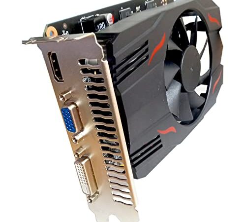 Scheda grafica per PC Gaming GeForce GT740 4GB GDDR5 per Videogiochi in PC GPU 128 bit DirectX 12 PCI Express X16 3.0 DVI-D , HDMI, VGA