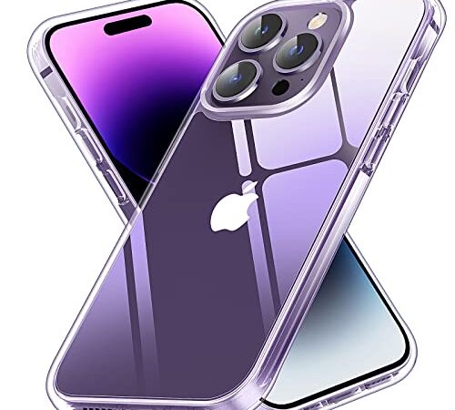 Vimiki Cover per iPhone 14 Pro [Anti-ingiallimento] [Protezione Militare Contro le Cadute] Antiurto TPU Cover, sottile 6,1 pollici Custodia Protettiva Trasparente