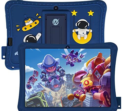 WeTap Tablet per bambini da 7 pollici Android丨 K7 Android 11 Tablet丨2GB RAM 32GB ROM丨WiFi Bluetooth 5.0丨Controllo parentale丨Applicazioni educative丨Blu