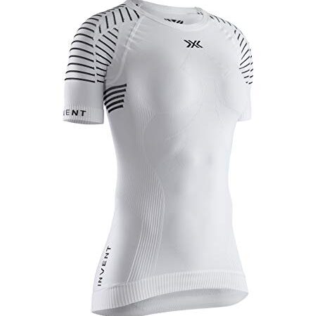 X-Bionic Invent 4.0 - Maglia Termica Donna Manica Corta a Compressione - Alte Prestazioni per Running, Sci, Ciclismo, Fitness, e Sport Invernali - Adatta a Climi Rigidi, Arctic White/Dolomite Grey, M