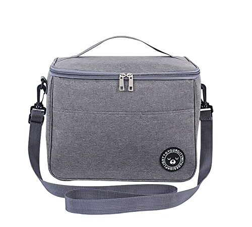 XIANGLONGY 8 Litri Zaino Termico Porta Pranzo, Foglio Addensato Borsa Termica Porta Pranzo, Borsa Frigo Pranzo Ufficio con Cinghie, Porta Pranzo Termico per Ufficio, Scuola, Picnic (8L)