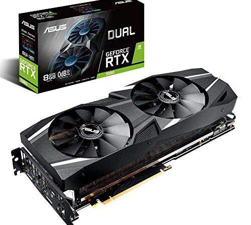 ASUS DUAL RTX 2080 8 GB GDDR6 con dissipatore biventola per gaming 4K e VR
