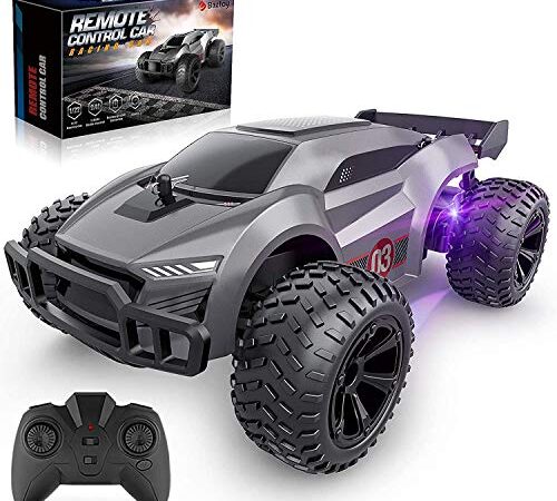 Baztoy Macchina Telecomandata Multi-Terrain Fuoristrada Telecomandato 2.4GHz Veicoli Camion RC Auto da Corsa Radiocomandata Gadget Giochi All'Aperto Regalo Giocattoli per Bambini Ragazzi Cingolati