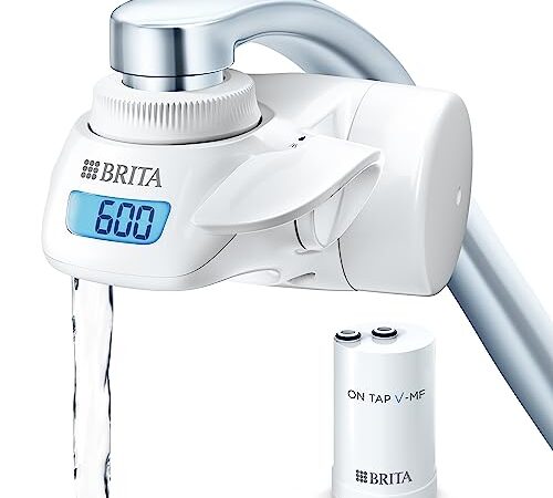 BRITA On Tap Sistema di filtrazione dell'Acqua, Faux Leather, Black, talla única