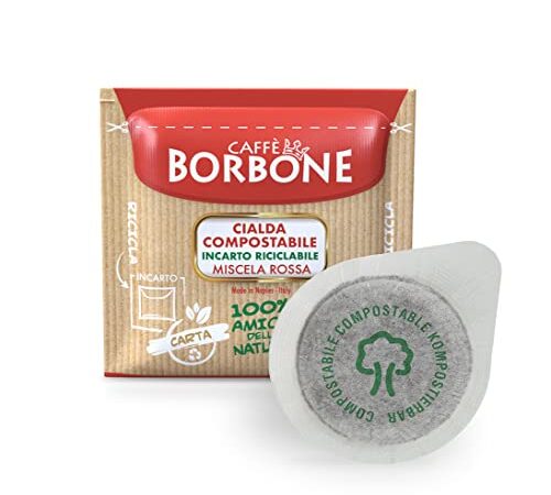 Caffè Borbone Cialda Compostabile, Miscela Rossa - 150 Cialde - Sistema ESE