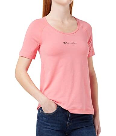 Champion C-Sport - S-S T-shirt, Donna, Rosa Intenso, M